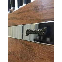 Porta Facas De Bancada 7 Compartimentos Gourmet De Madeira - 2 Porta Facas De Bancada 7 Compartimentos Gourmet De Madeira - 2