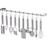 Porta Utensílios E Talheres De Parede 60cm 10 Ganchos - 1