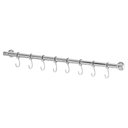 Ver imagem 1 de Suporte De Cozinha Porta Talheres 50cm Cromado Com 8 Ganchos MetalCromo