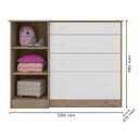 Ver imagem 6 de Kit Berço Mini Cama Baby , Guarda Roupa 3 Portas 2 Gavetas e Cômoda Sapateira Infantil 1 Porta e 4 G