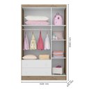 Ver imagem 5 de Kit Berço Mini Cama Baby , Guarda Roupa 3 Portas 2 Gavetas e Cômoda Sapateira Infantil 1 Porta e 4 G