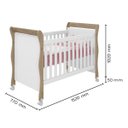Ver imagem 4 de Kit Berço Mini Cama Baby , Guarda Roupa 3 Portas 2 Gavetas e Cômoda Sapateira Infantil 1 Porta e 4 G