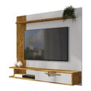 Ver imagem 2 de Painel Suspenso Jeri Sala Tv até 65 Polegadas 1 Porta Naturale/off White
