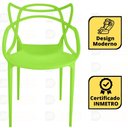 Ver imagem 4 de Conjunto Mesa de Jantar Redonda Marci Premium Natural 100cm com 4 Cadeiras Allegra - Verde