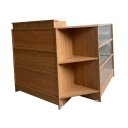 Ver imagem 1 de Balcão Caixa + Vitrine Lojas e Comércios em Geral 100% Mdf Amadeirado - Suprema Móveis