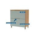Ver imagem 4 de Gabinete Cozinha Modulado Marquesa 1PTA 1GAV 80cm Nature/Greige Nesher