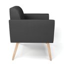 Ver imagem 4 de Kit 2 Poltronas Pés Palito Natural Marisa Corino Preto D03 - D'Rossi