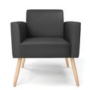 Ver imagem 3 de Kit 2 Poltronas Pés Palito Natural Marisa Corino Preto D03 - D'Rossi