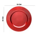 Ver imagem 2 de Sousplat Redondo Primer 33cm Plástico Vermelho 33cm Lyor