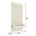 Ver imagem 3 de Painel Ripado para Tv até 55 Polegadas Intense com Nicho 135cm