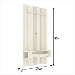 Painel Ripado para Tv até 55 Polegadas Intense com Nicho 135cm - 9