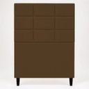 Ver imagem 5 de Cabeceira Estofada para Cama Box Solteiro 90 cm Florem Suede Marrom