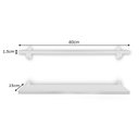 Ver imagem 6 de Kit Jogo 2 Prateleiras De Livro De Parede MDP Branco 60 X 15