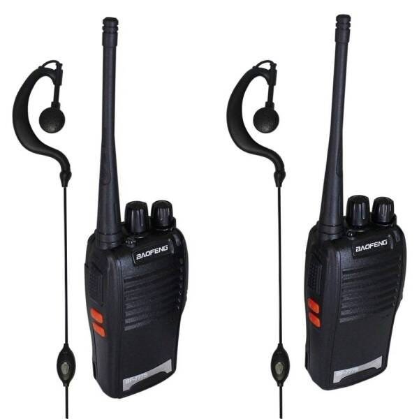 Kit 4 Walkie-Talkie Baofeng Rádio Comunicador Alto Alcance - 2