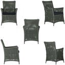 Ver imagem 5 de 4 Poltronas e 1 Mesa Igapó em Alumínio Pintura Marrom Corda Náutica Estofado 12