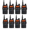 Kit 8 Rádio Ht Dual Band Uhf + Vhf Baofeng Uv-5R Rádio - 1