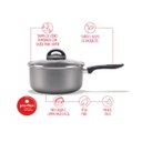 Ver imagem 3 de Conjunto de Panelas 7 Peças Chilli Brinox Prata