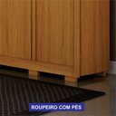 Ver imagem 6 de Guarda Roupa Ares 6 Portas de Bater 6 Gavetas MDF com Espelho Cinamomo - Off White Leifer Móveis