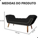 Ver imagem 6 de Recamier Sofá Divã Namoradeira Sienna 160cm Queen Suede