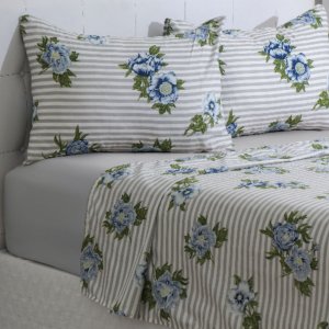 Jogo Cama Casal Queen Size 4 Peças Microfibra 150fios Paco Milano Sultan - Greta