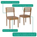 Ver imagem 5 de Mesa de Jantar Cacau com 4 Cadeiras Estofadas Juparana Corino Kaki Ornar