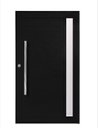Ver imagem 1 de Porta Pivotante Alumínio Preto Lambril c/Visor Lateral Px 100cm Maxx - 210x120 "e"