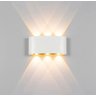 Arandela LED 6 lentes 2 fachos uso interno externo IP66 - 1