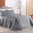 Ver imagem 4 de Colcha Queen Home Paris com Bordado Inglês Micropercal 300 Fios Toque de Algodão 3 Peças - Chumbo -
