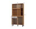 Ver imagem 4 de Cozinha Compacta Armário Organizador Duda 90cm com Gaveta - Cinamomo/Offwhite