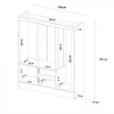Ver imagem 4 de Guarda Roupa Casal 6 Portas Flash Ll 62920 Ébano Touch Demóbile