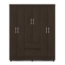 Ver imagem 3 de Guarda Roupa Casal 6 Portas Flash Ll 62920 Ébano Touch Demóbile