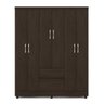 Guarda Roupa Casal 6 Portas Flash Ll 62920 Ébano Touch Demóbile - 3