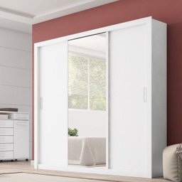 GUARDA ROUPA RESIDENCE 3 PORTAS BRANCO - DEMÓBILE - 1
