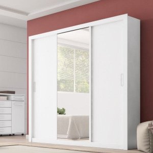 GUARDA ROUPA RESIDENCE 3 PORTAS BRANCO - DEMÓBILE