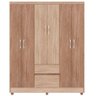 Guarda Roupa Casal 6 Portas Flash ll 62920 Nogal / Vanilla Touch Demóbile - 2