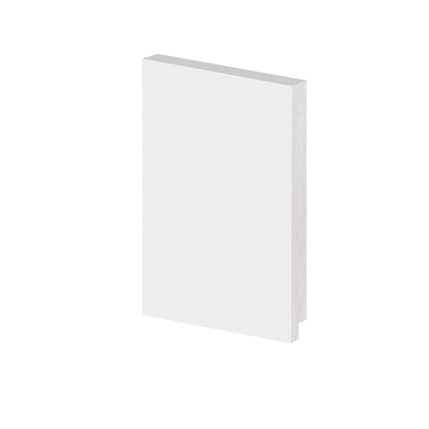 Rodapé Poliestireno 15cm Liso Branco 50015 Arquitech