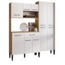 Ver imagem 2 de Armário de Cozinha Compacta Arizona Sharp Carraro Carvalho com Branco