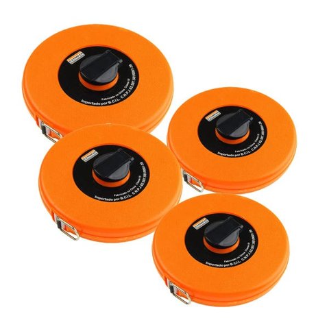 Kit 4 Trena Fibra De Vidro 10,20,30 e 50m Fechada Starfer