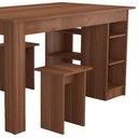 Ver imagem 6 de Mesa com Nichos 4 Bancos 140 Cm B21 Montana Novam