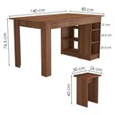 Ver imagem 3 de Mesa com Nichos 4 Bancos 140 Cm B21 Montana Novam
