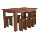 Ver imagem 1 de Mesa com Nichos 4 Bancos 140 Cm B21 Montana Novam