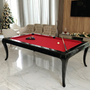 Ver imagem 2 de Mesa de Sinuca e Jantar Diamante 2 em 1 com Pedra Ardósia e Tampo Removível