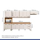 Ver mais imagens de Cozinha Completa 14 Portas 3 Gavetas Atenas Kaiki Moveis