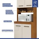 Ver imagem 3 de Cozinha Completa 14 Portas 3 Gavetas Atenas Kaiki Moveis