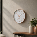Ver imagem 2 de Relógio de Parede 25 Cm Decorativo Rosê Gold Rel-096 Pgb Rose Gold 25
