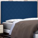 Ver imagem 2 de Cabeceira Solteiro 0,90m Esmeralda Suede - Pallazio - Azul Marinho