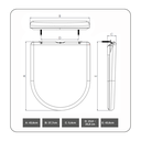 Ver imagem 6 de Tampa Assento Vaso Sanitário Calypso Incepa Almofadado Bege Biscuit Durín