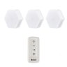 Luminaria Hexagonal com Controle Kit 3und Led 5w Branco - 1