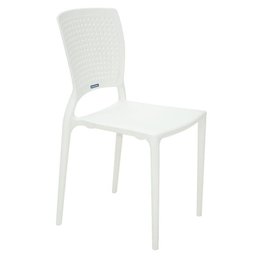 Cadeira Plastica Monobloco Safira Branca - 2