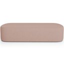 Ver imagem 7 de Cabeceira Cama Box Casal 140cm Lanna com Puff Recamier Doha W01 Linho Rosê - Lyam Decor